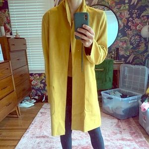 Zara yellow lightweight coat - small